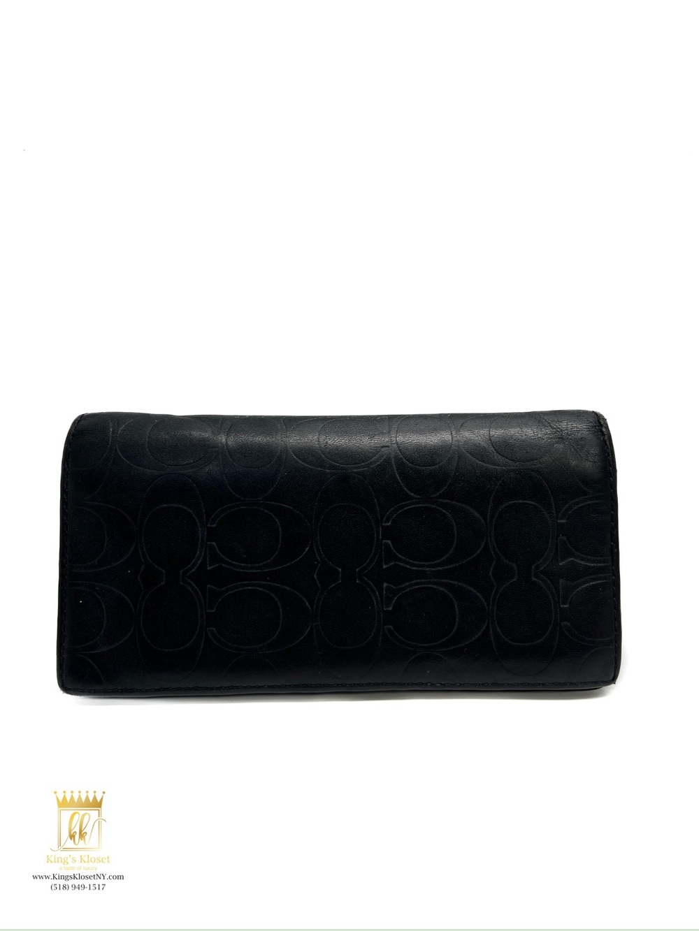 Coach Embossed Leather Wallet
